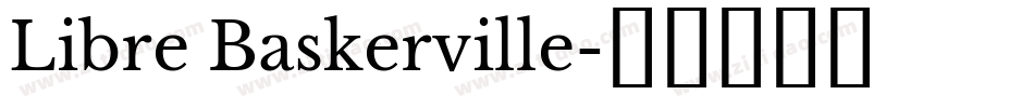 Libre Baskerville字体转换